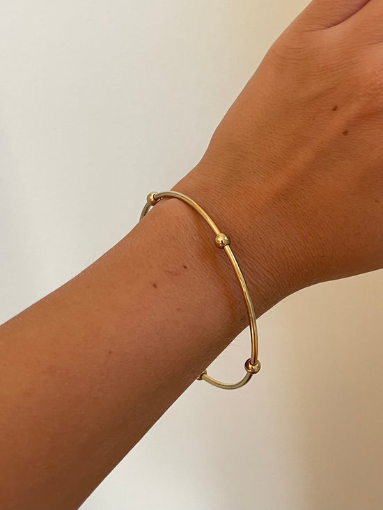 Thin Gold Bangle 2.0 (Stainless Steel)