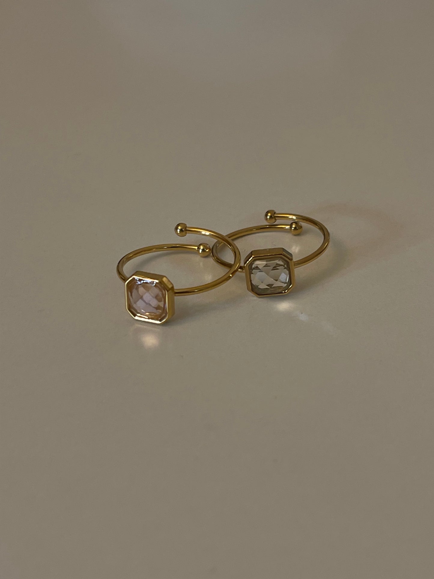 Dainty Crystal Ring (Gold Plated)