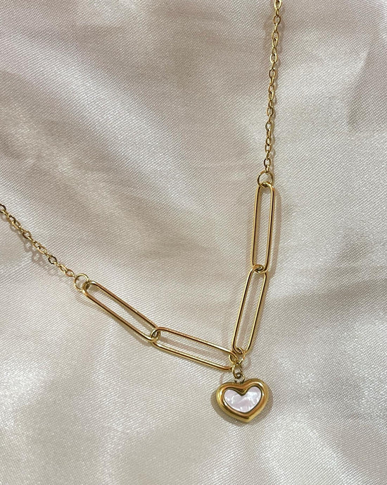 Double Sided Heart Stainless Steel Necklace