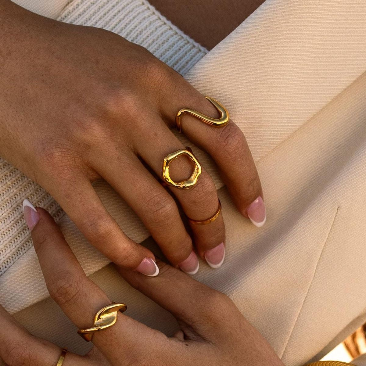 Statement Circle Ring- Stainless Steel