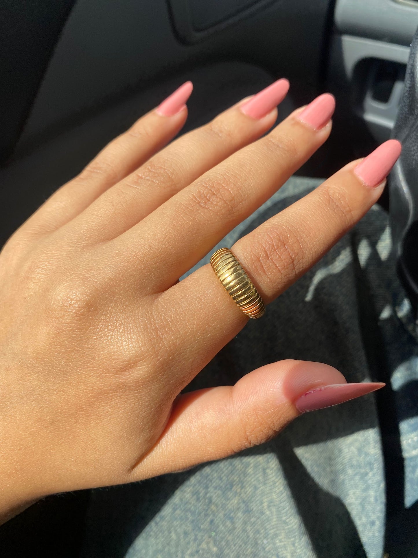 Twisted Chunky Stainless Ring