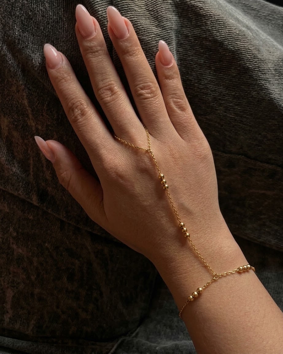Dotted hand chain 2.0 - Stainless steel