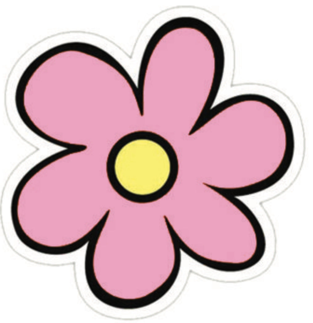 Pretty Pink Flower-Sticker