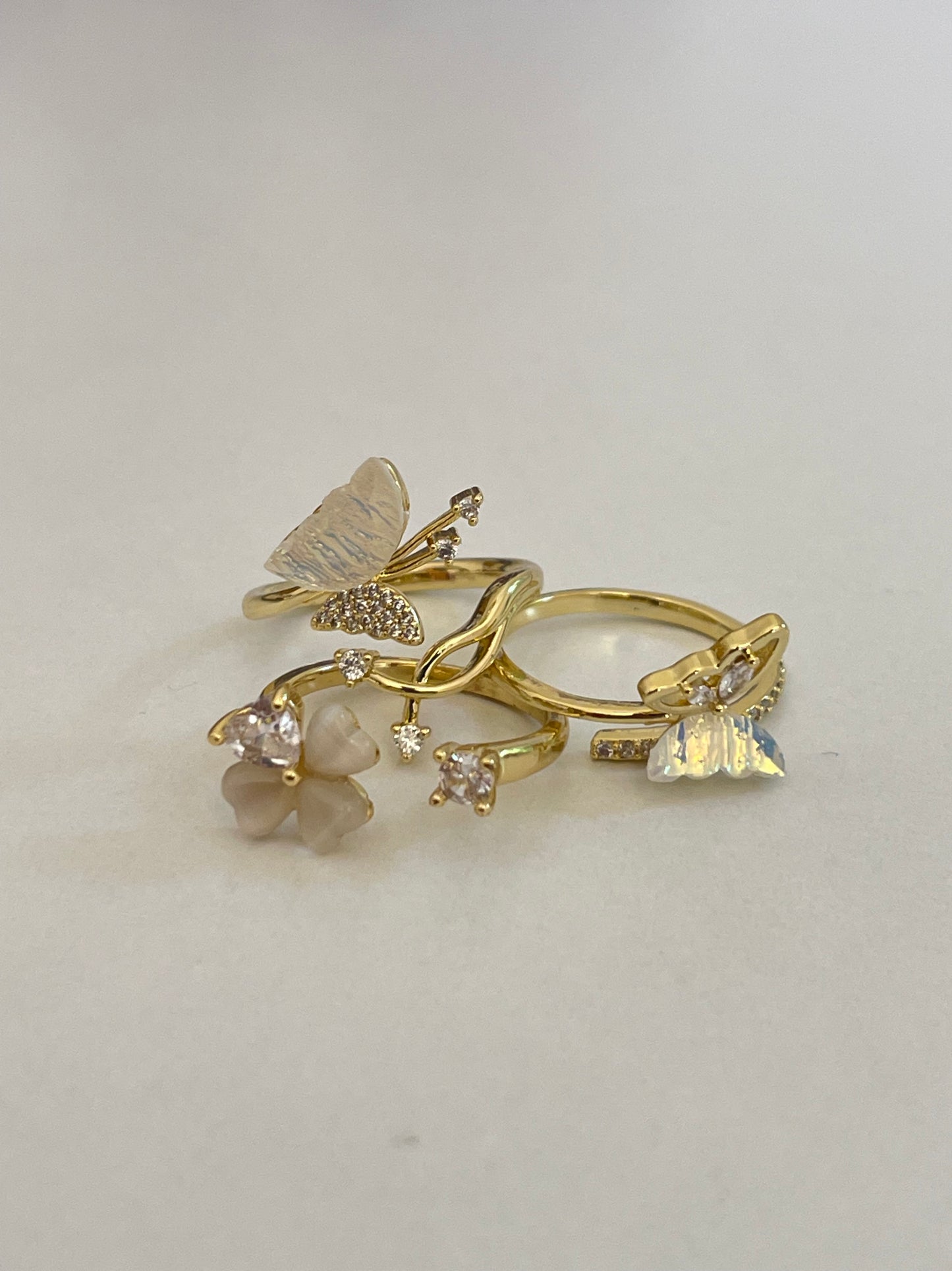 Dainty Butterfly Ring- Gold Plated
