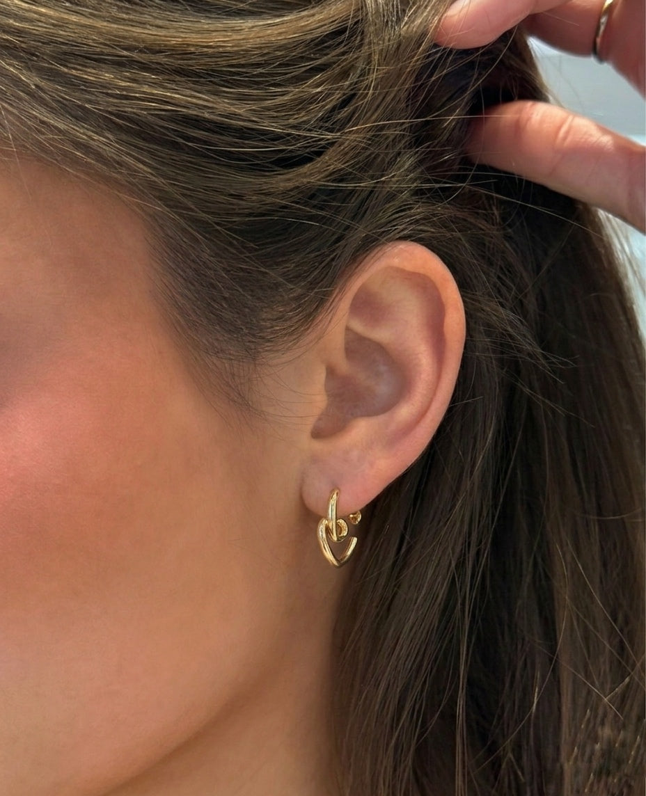 Heart Knot Earrings
