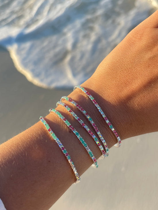 Stretchy Tennis Bracelets (Sold in Ones)