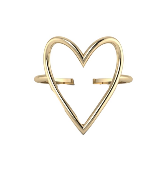 Dainty Heart Ring (Stainless Steel)