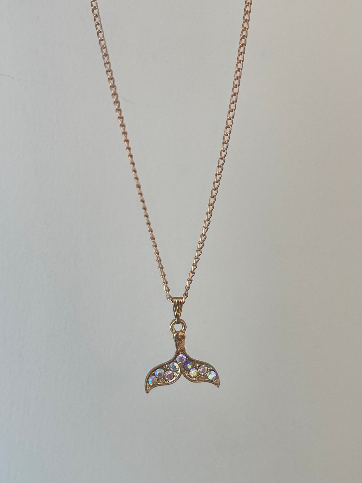 Crystal Dolphin Tale Necklace