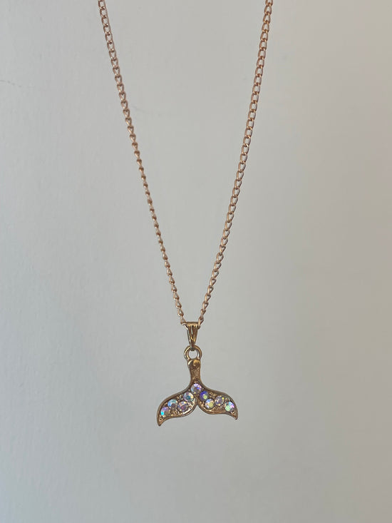 Crystal Dolphin Tale Necklace