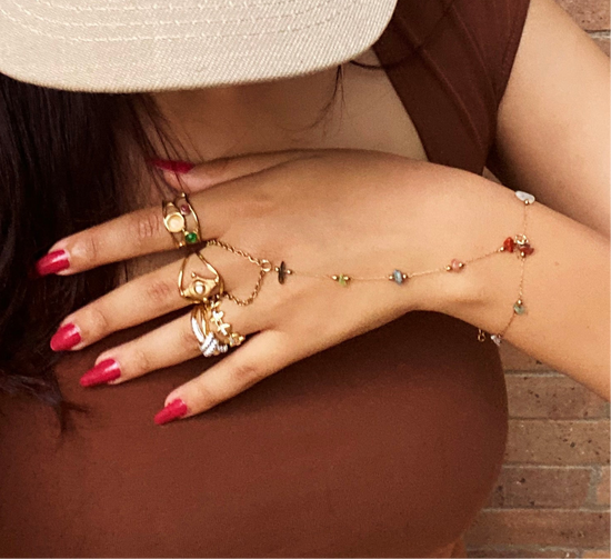 Minimal Stones Hand Chain 2.0