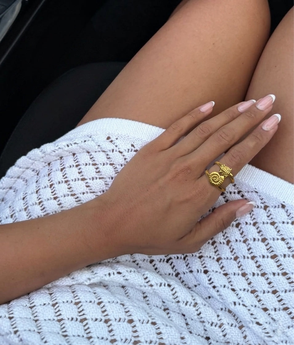 Double Shell Ring (Stainless Steel)