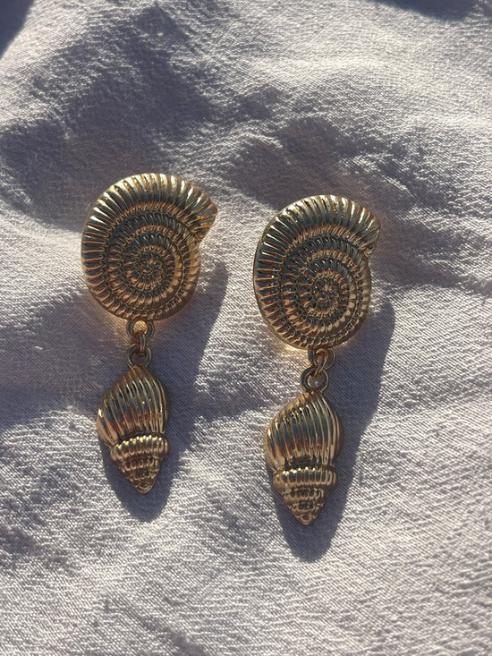 Twirly Shell Earrings