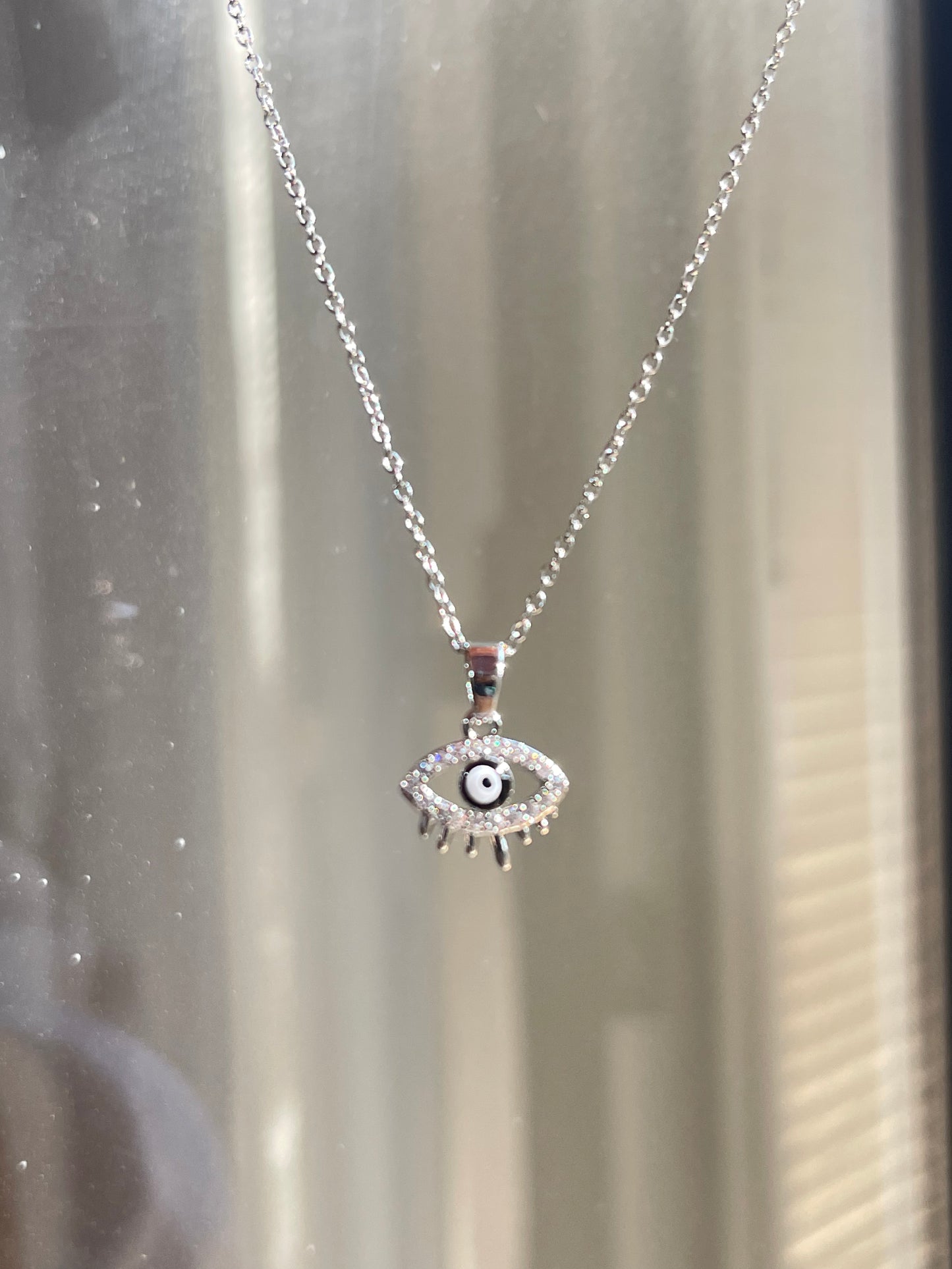 All Eyes on Me Necklace-Stainless Steel