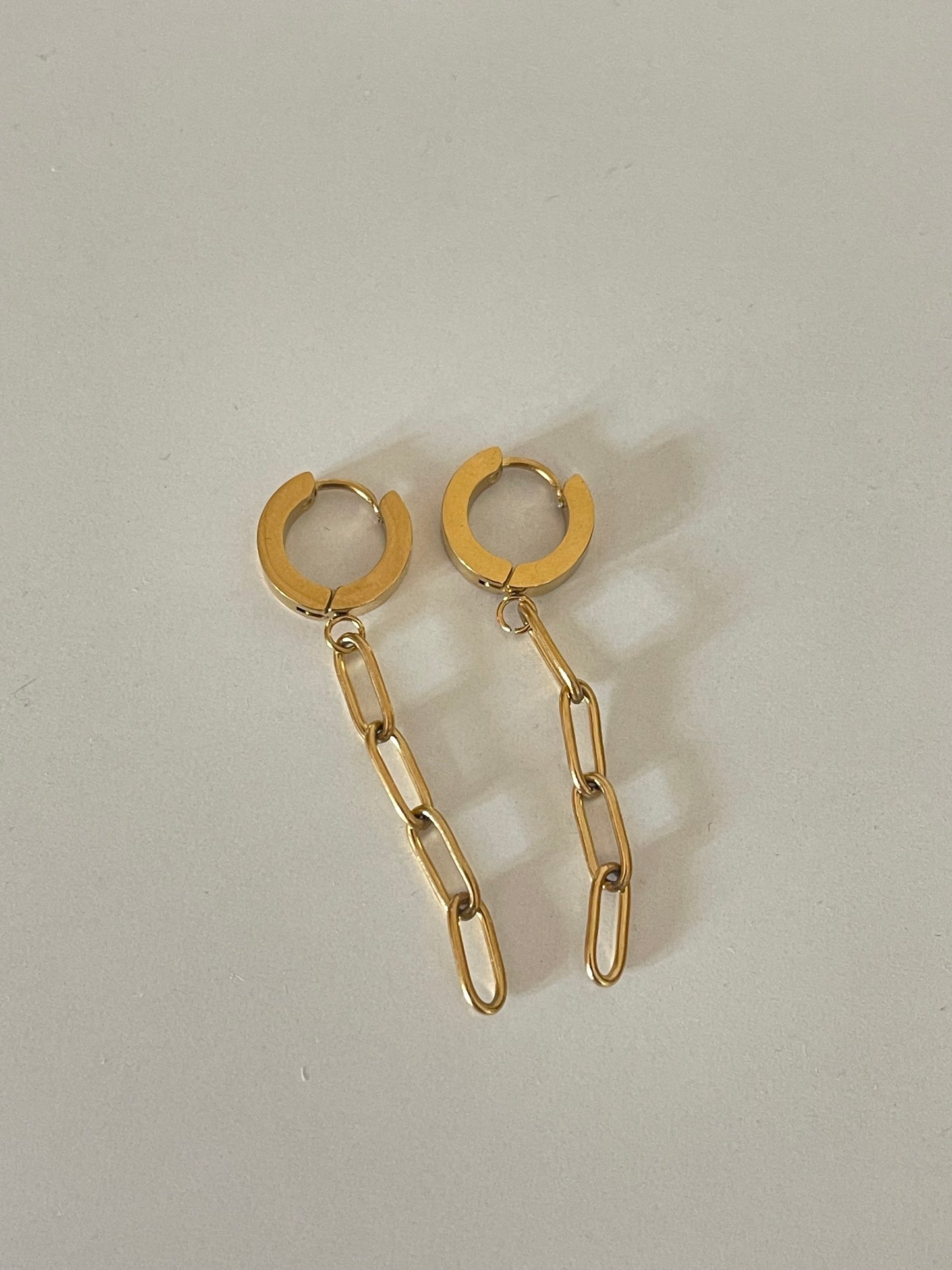 Chain Dangle Earrings (Stainless Steel)