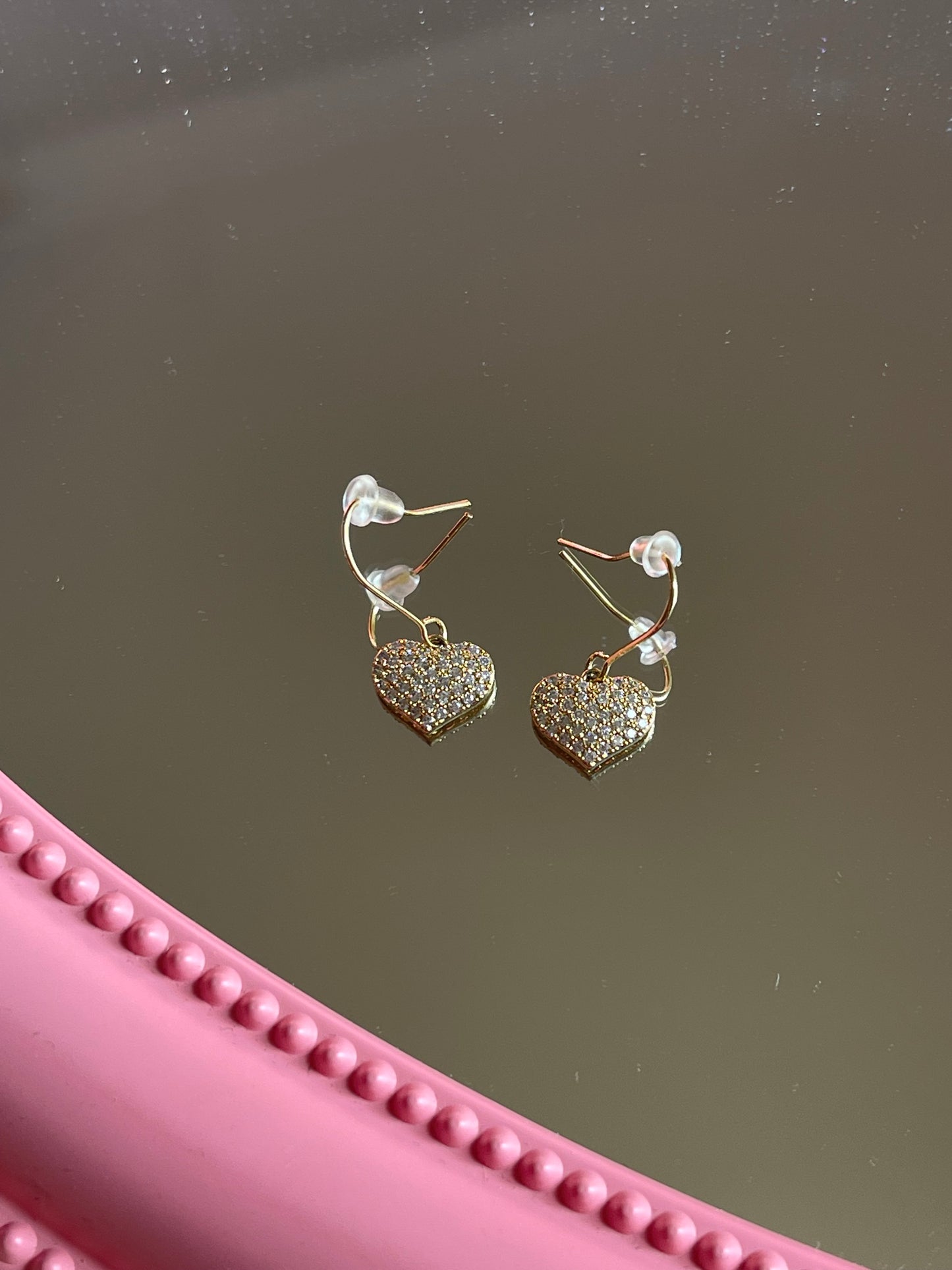 Crystal Heart Earrings