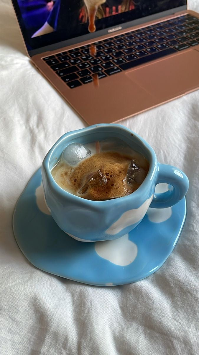 Cozy Cloud Mug Set☁️ (mug & coaster included)