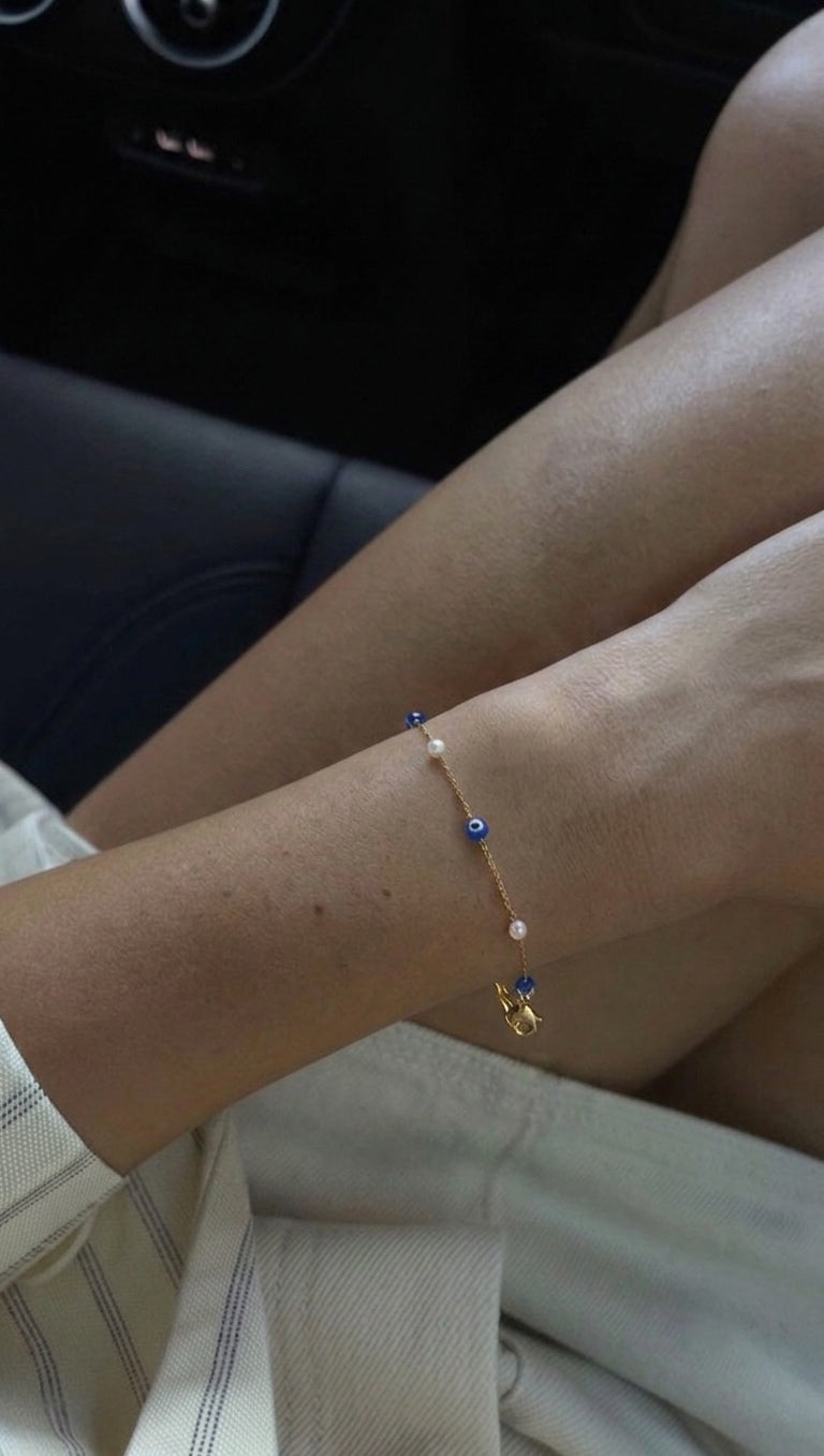 evil eye bracelet (stainless steel)