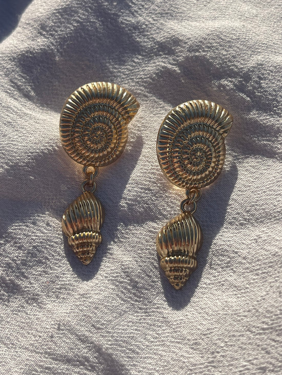 Twirly Shell Earrings