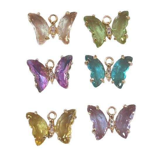 Butterfly Crystal Charm
