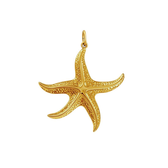 Large Starfish Charm (Stainless Steel)