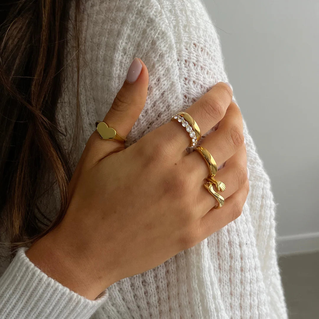 Hug Me Ring- Stainless Steel