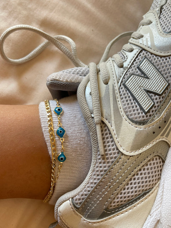 Evil Eye Anklet Stack 2.0