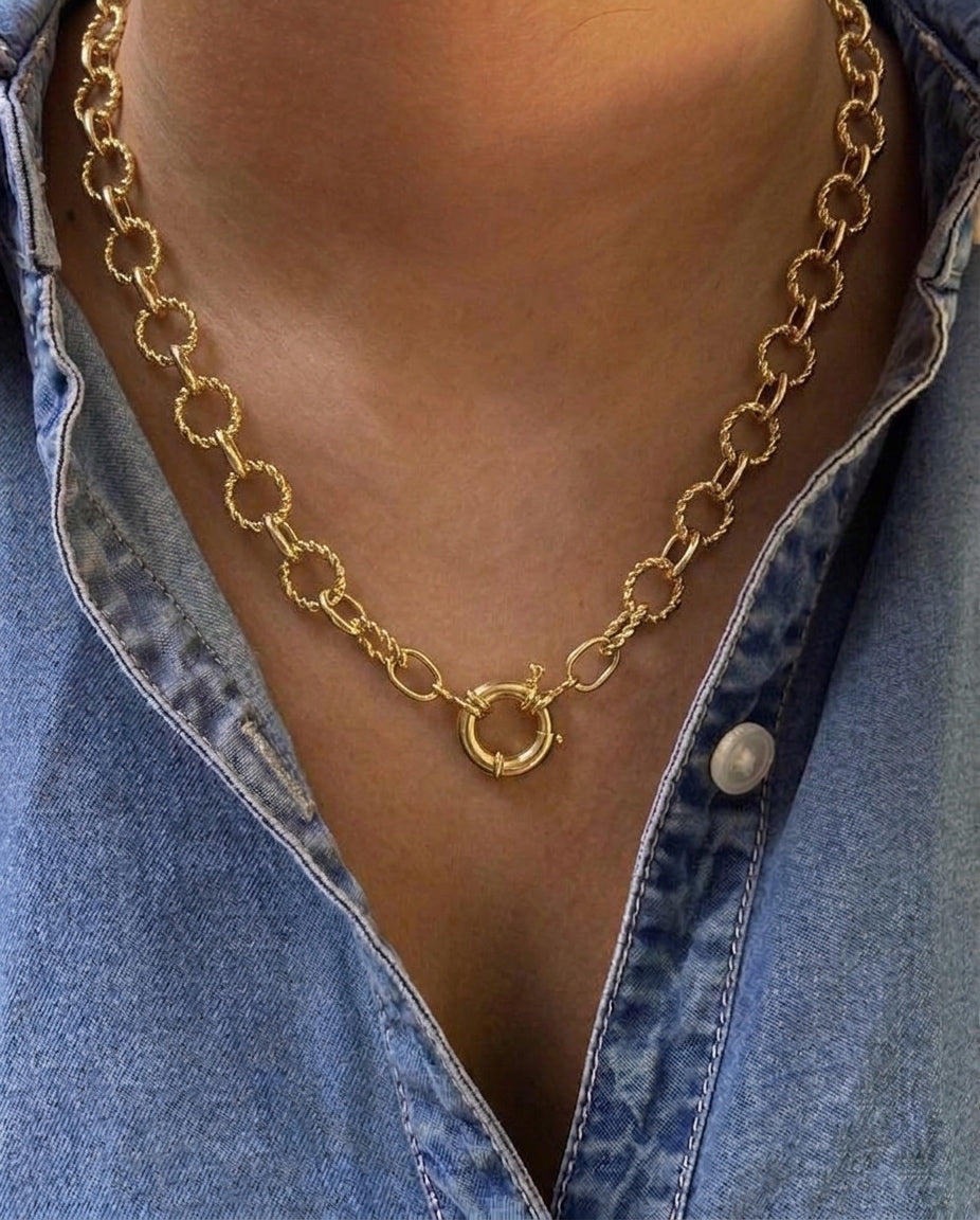 Chunky Statement Necklace (Gold Plated)