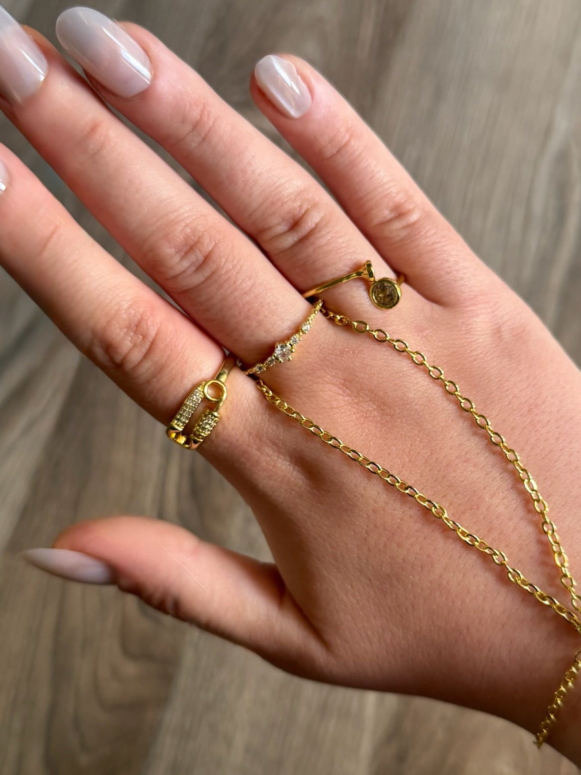 Paper Clip Ring (Gold Plated)