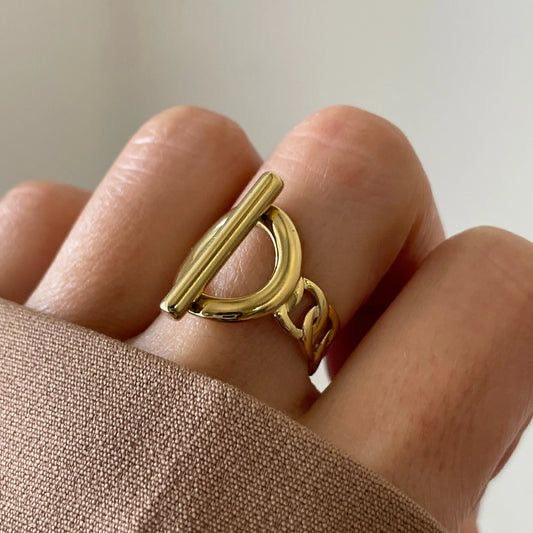 Chain Knot Ring (Stainless Steel)