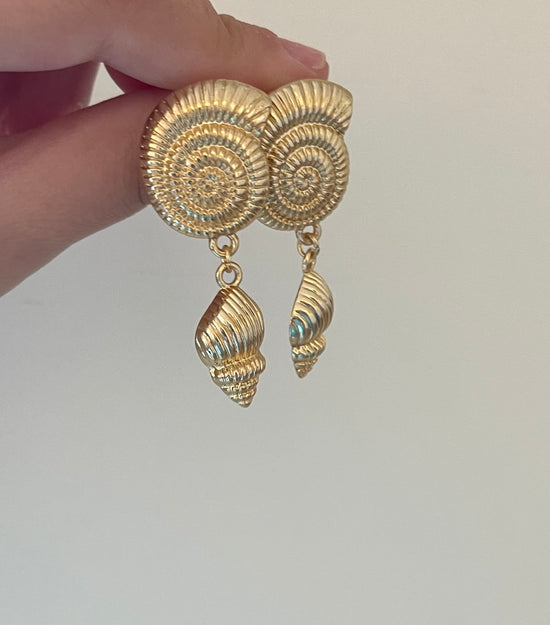 Twirly Shell Earrings