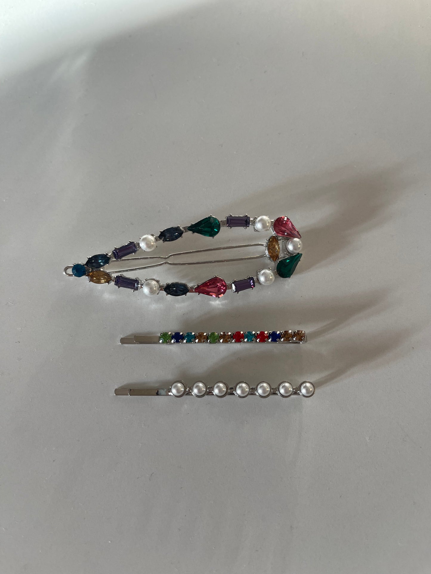 Crystal Hair Clips (Set of 3!)