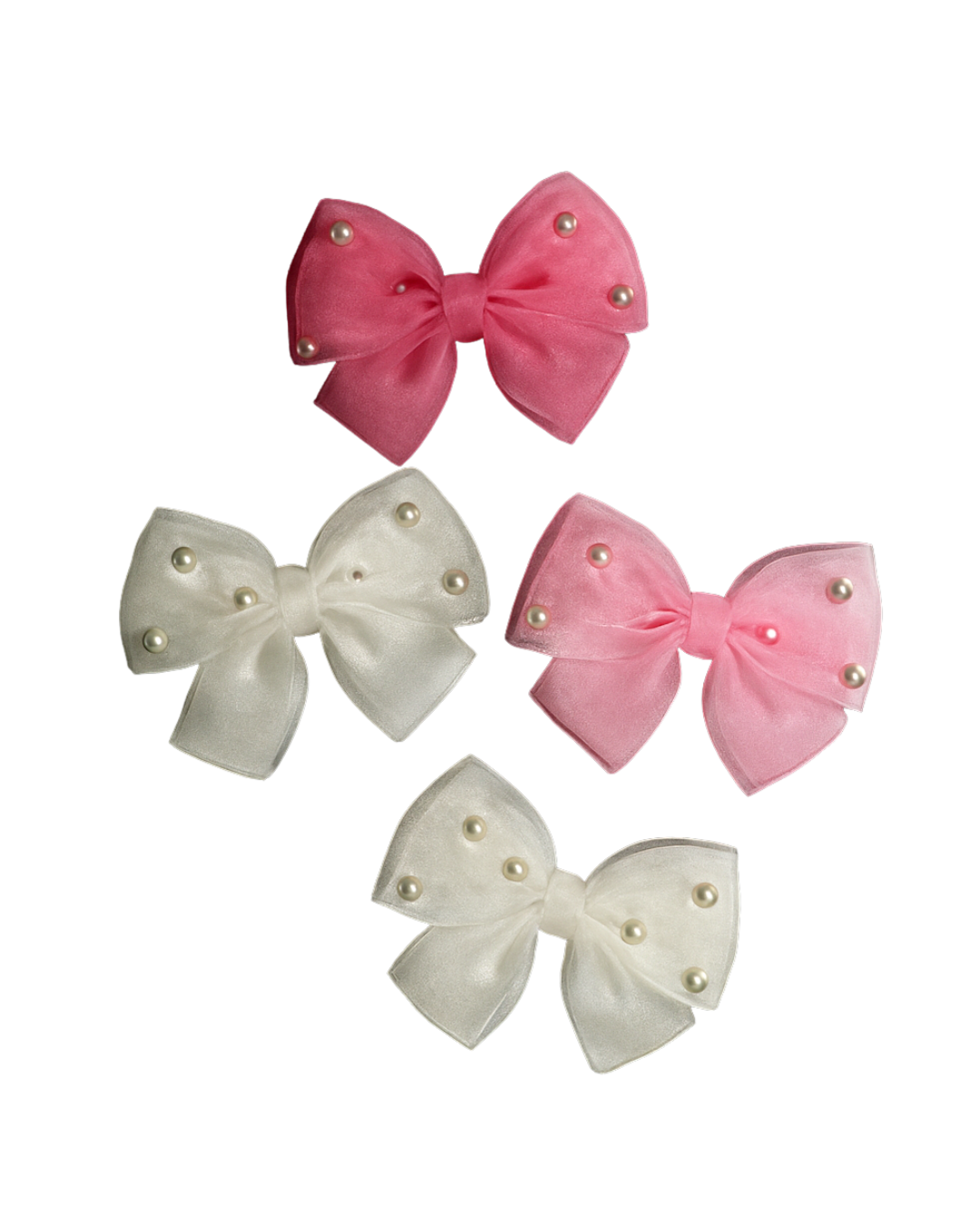 Pearl Mini Bow Tie-Hair Clip