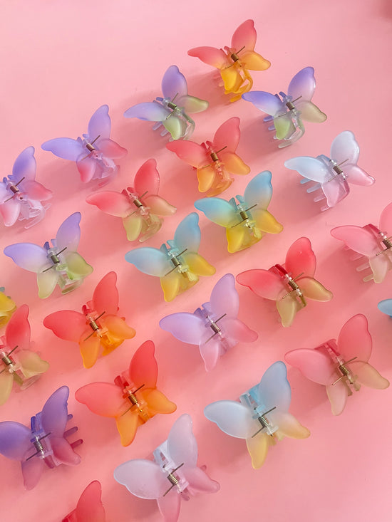 Ombre Butterfly Claw Clip