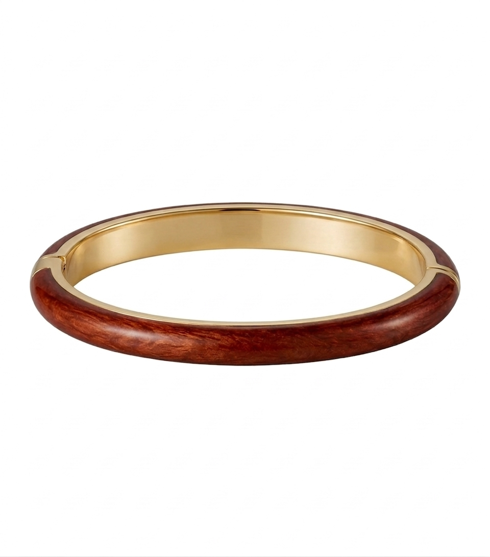Thin Colorful Bangle (Gold Plated)