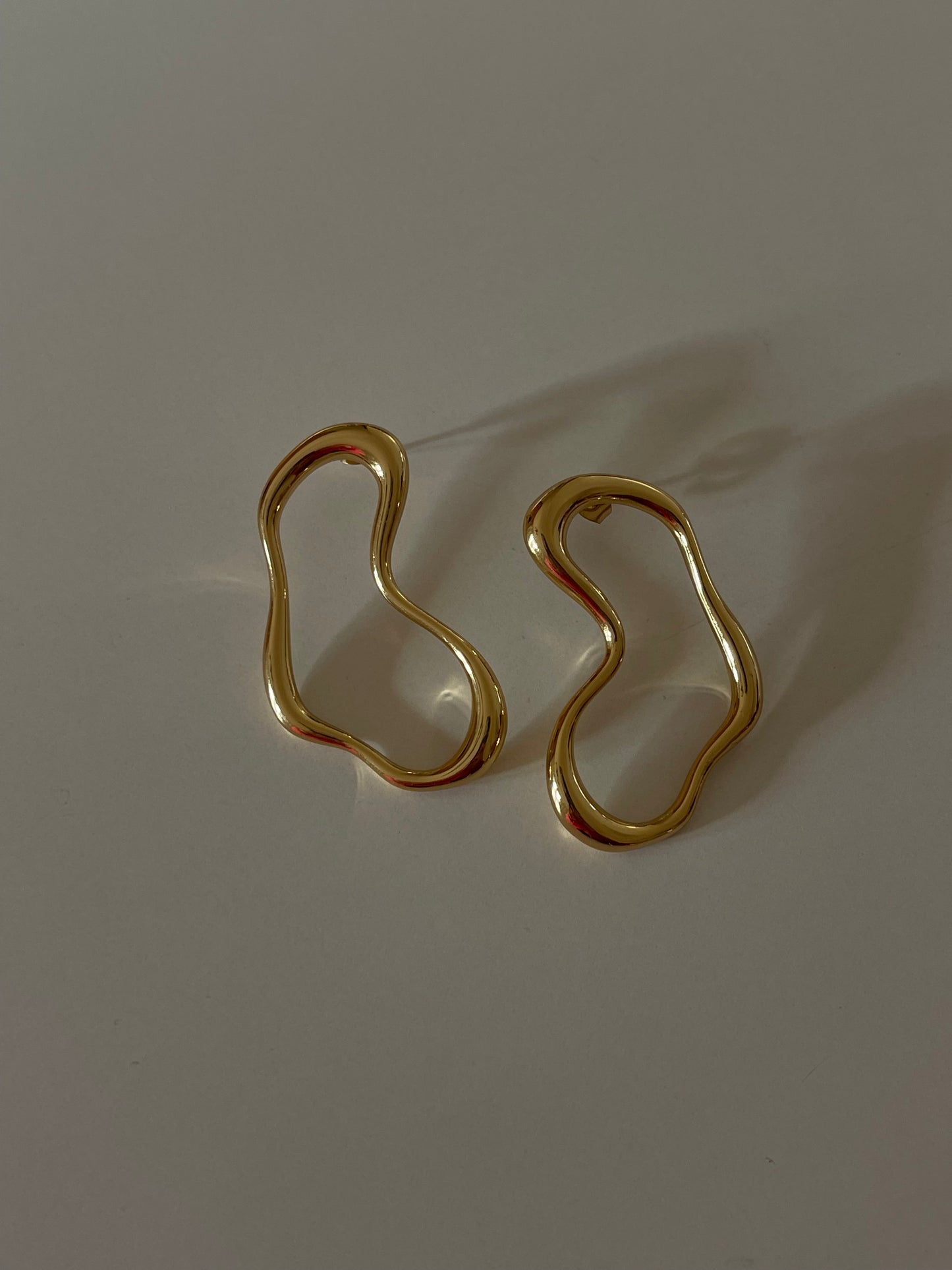 Wave Statement Earrings (Stainless Steel)