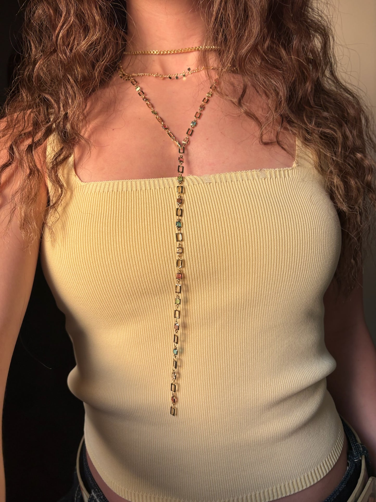 Rainbow Drop Necklace 2.0 (Gold-plated)
