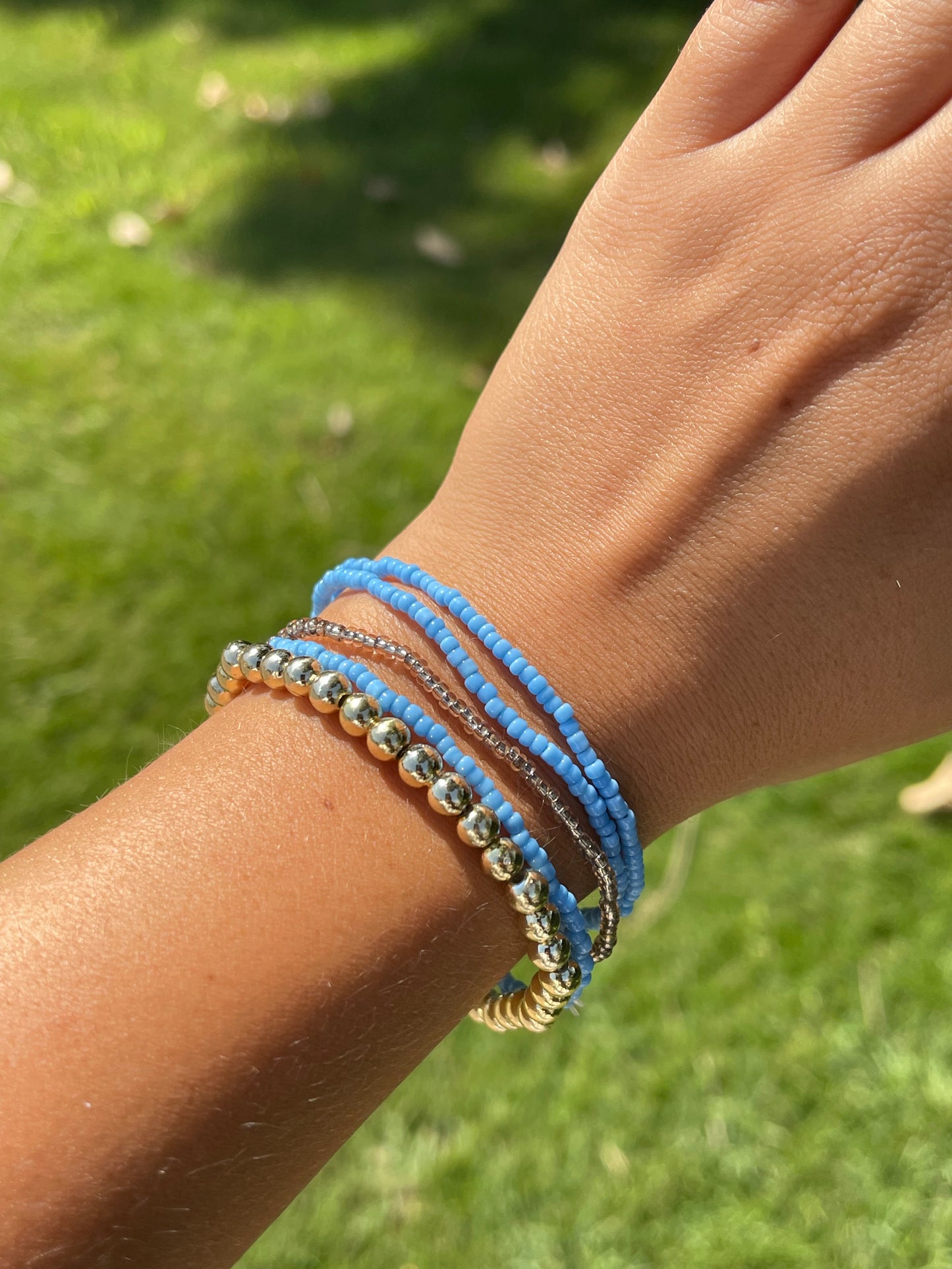 Blue Layered Bracelets 2.0