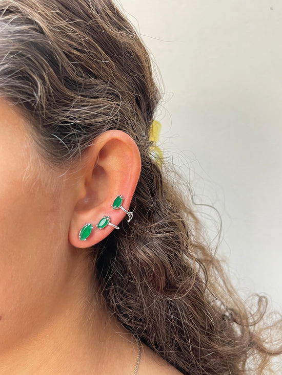 Emerald Diamond Ear Cuff