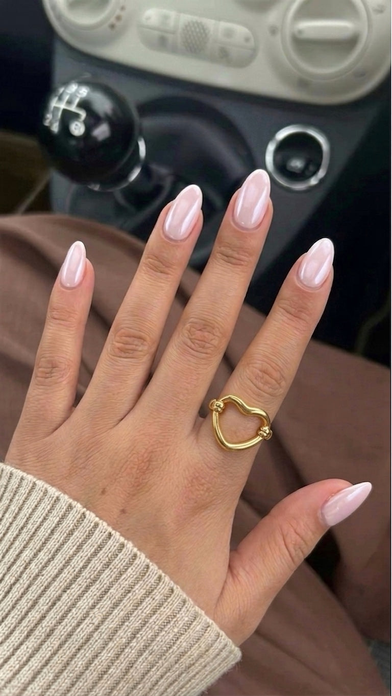 Chunky Heart Ring (Stainless Steel)