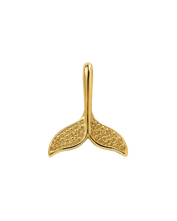 Dolphin Tail Charm- Gold Plated