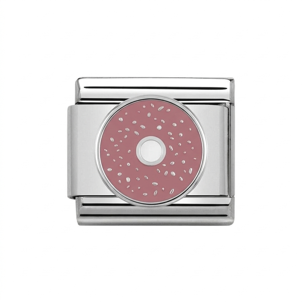 Donut Lover- Silver Italian Charm