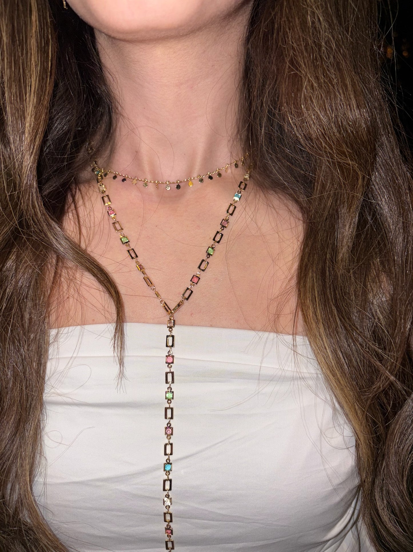 Rainbow Drop Necklace 2.0 (Gold-plated)