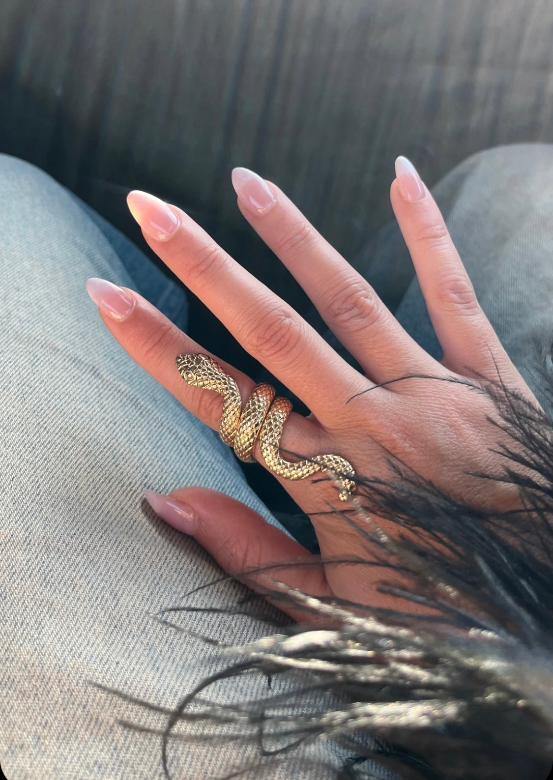 Fierce Snake Statement Ring