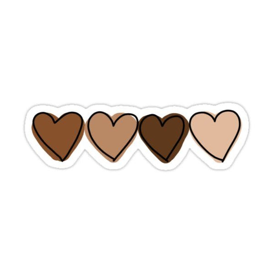 Coffee Hearts Sticker
