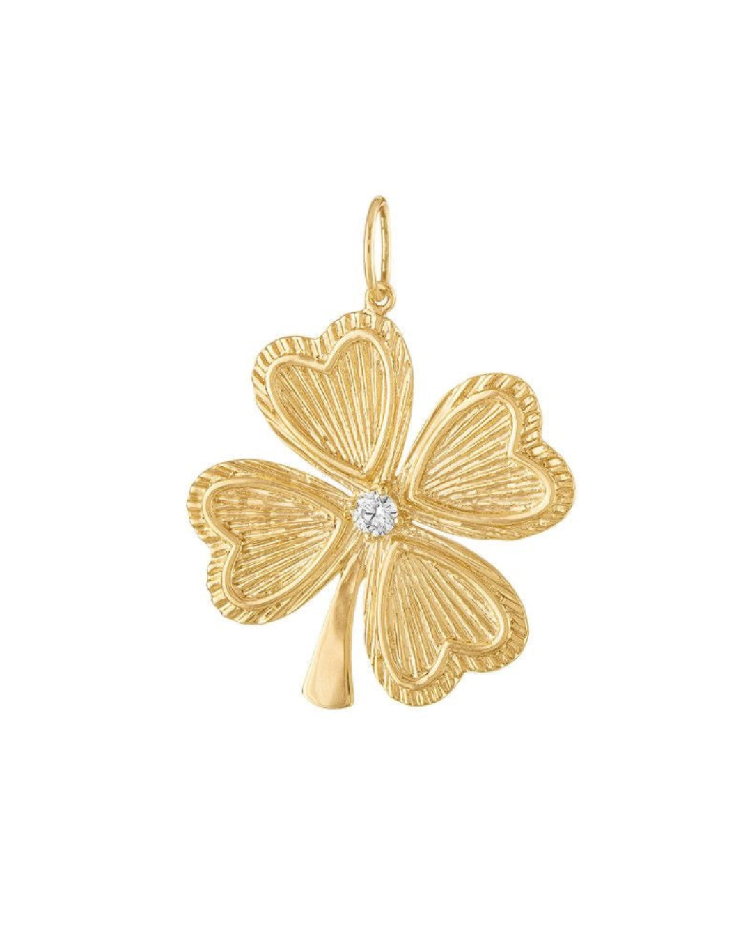 Clover Leaf Charm (Stainless Steel)