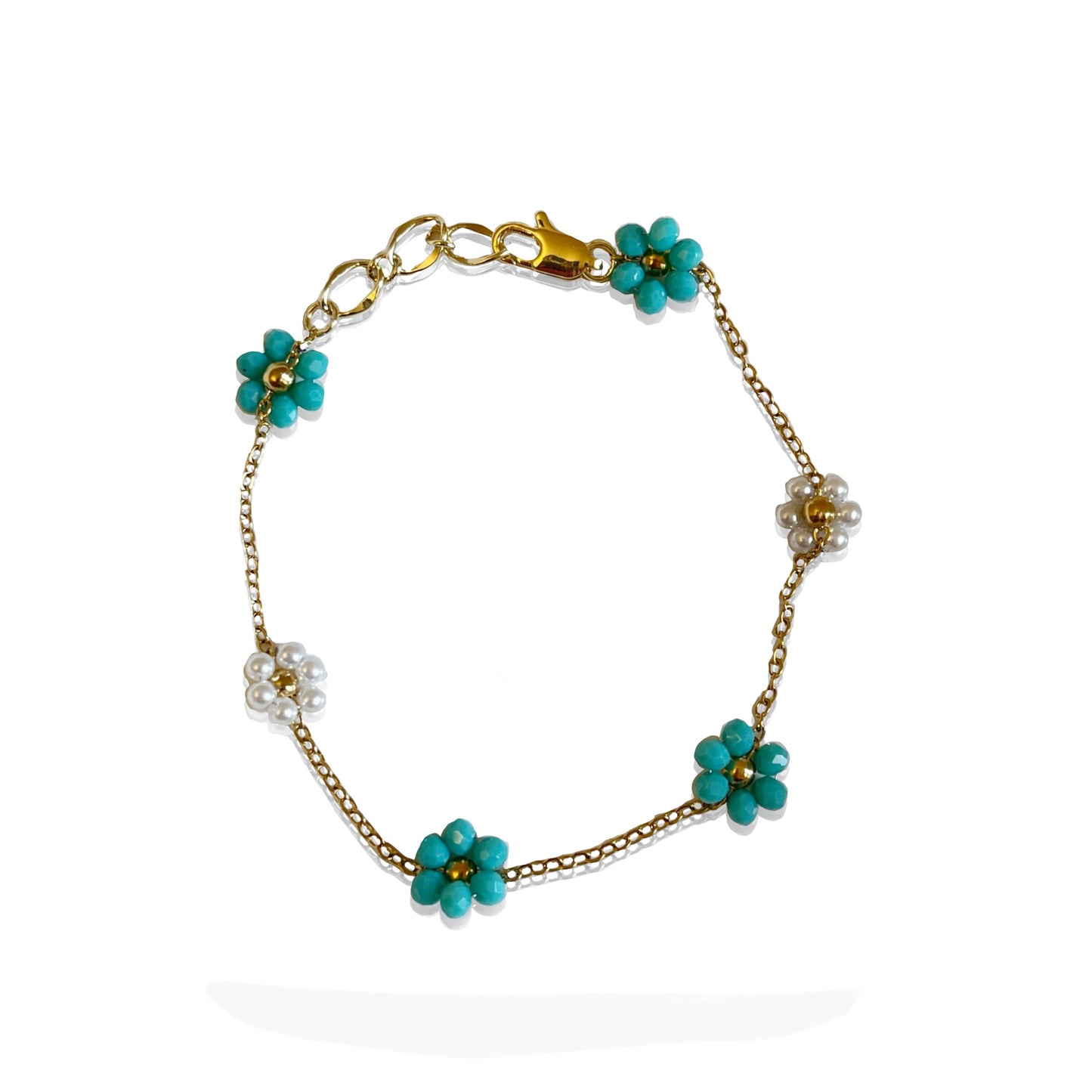 Dainty Flower Bracelet (Stainless Steel)