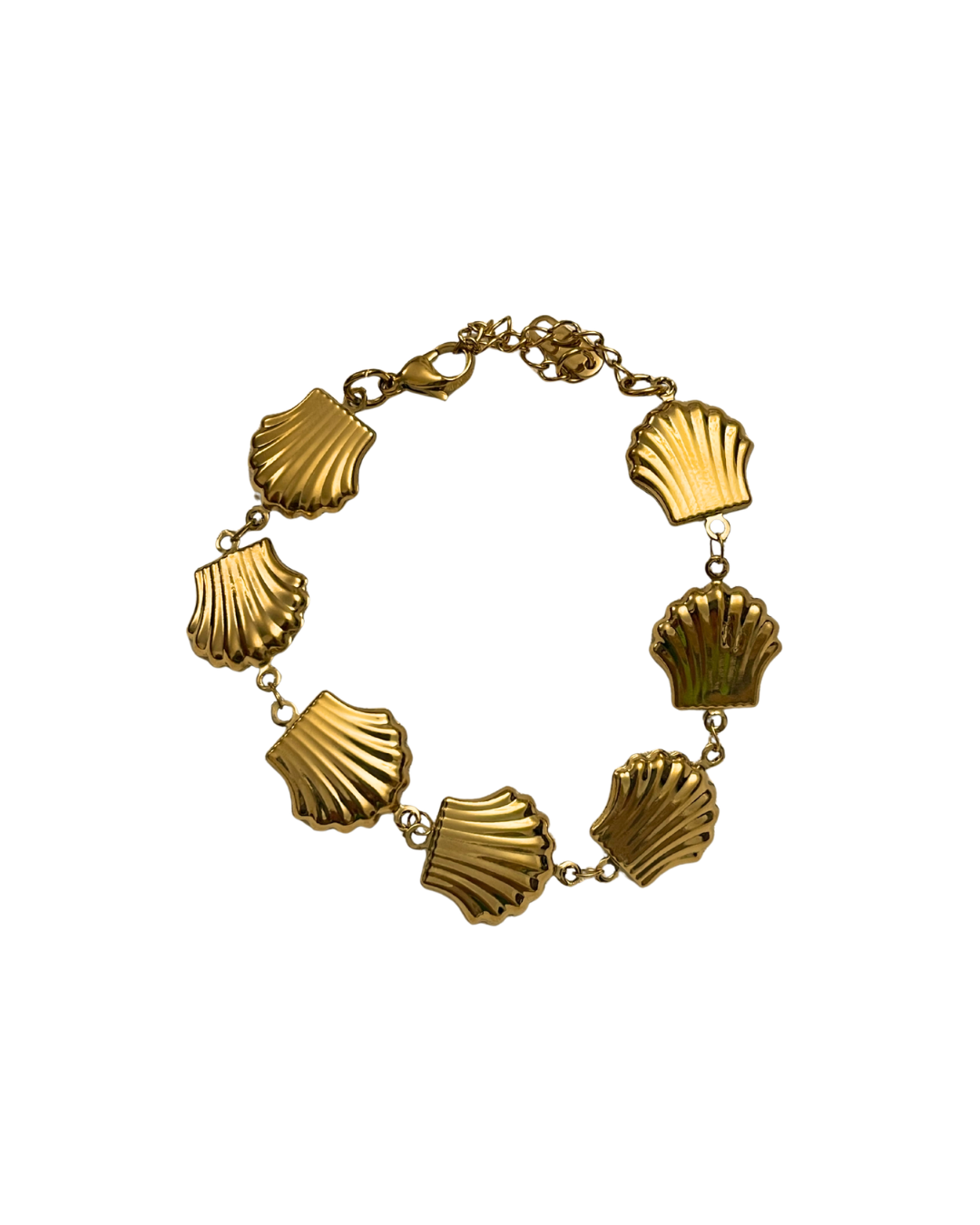 statement seashell bracelet 2.0 - stainless steel