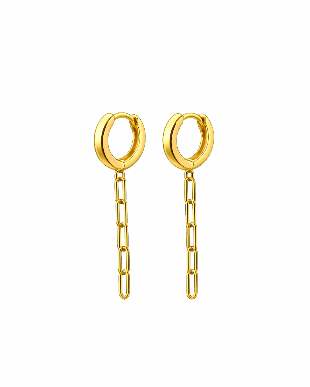 Chain Dangle Earrings (Stainless Steel)