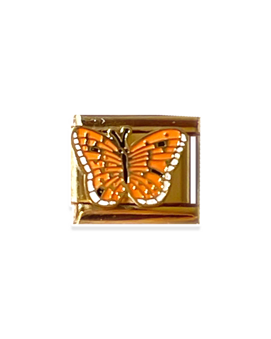 Dainty Butterfly - Gold Italian Charm