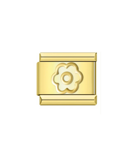 Dainty Flower - Gold Italian Charm